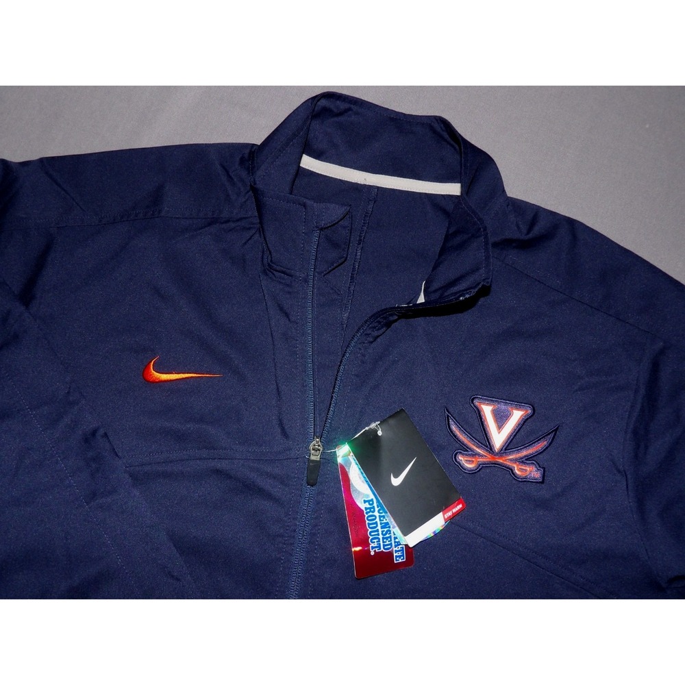 NEW! Nike Dri-Fit WARM Zip-Up Virginia Cavaliers Navy Blue Jacket Men's XL NWT!